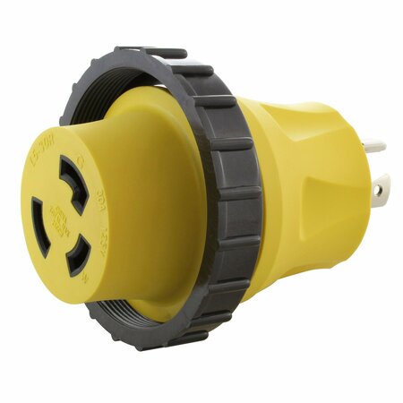 AC WORKS Generator 20A 4-Prong Plug to 30A RV/Marine L5-30R Female Connector RVL1420M30